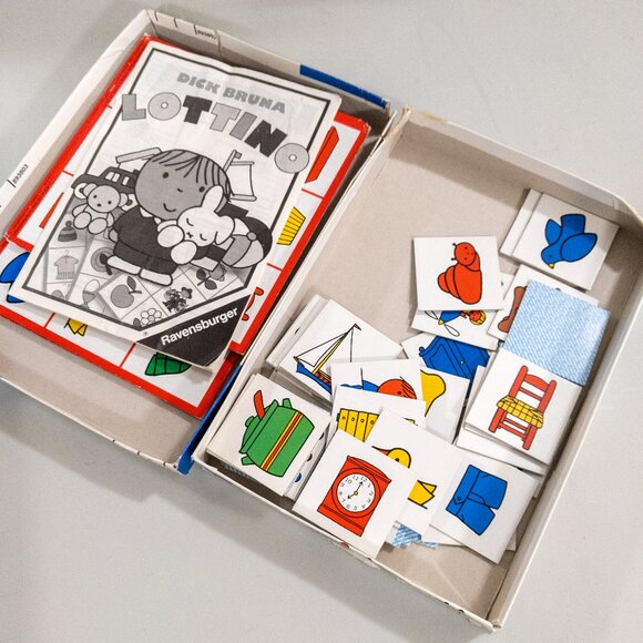 DICK BRUNA Lottino Ravensburger Board Game Miffy Vintage Kitsch Cute Kids 1980s - Picture 3 of 3